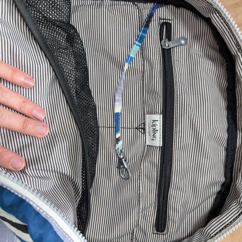 Kipling Multicolor Striped Backpack - Picture 10 of 13